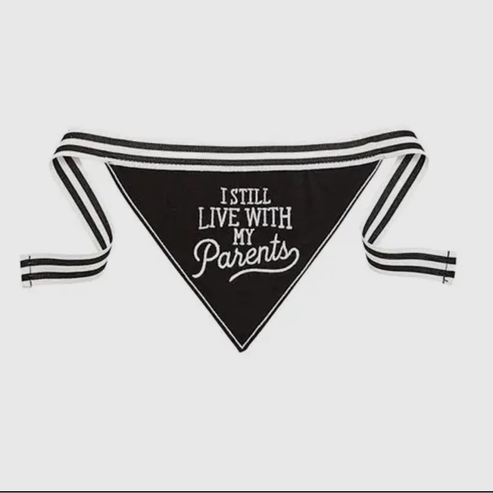 New Black and White Small to Medium dog Bandana